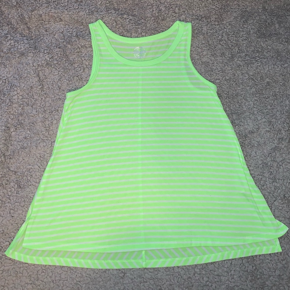 So Neon Green Tank Top